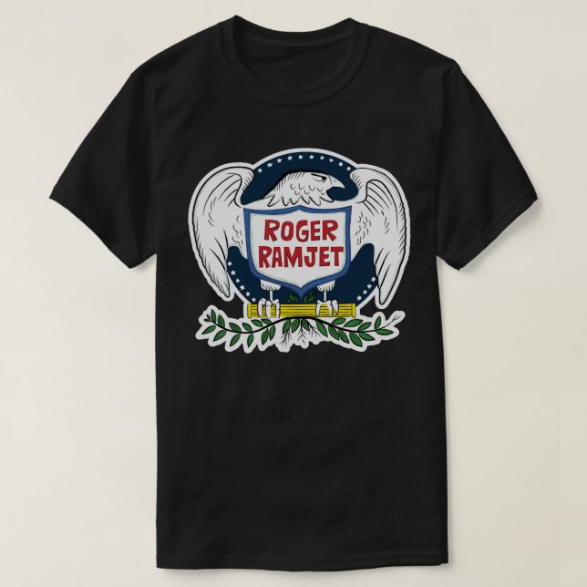 Camiseta Roger Ramjet Bald Eagle Classic (Frente do Design)