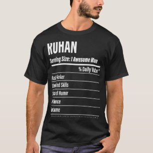 Camiseta Rohan Nutritional Facts Servindo Calorias de Taman
