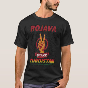 Camiseta Rojava Paz Curdistão Liberdade para o Povo Curdist