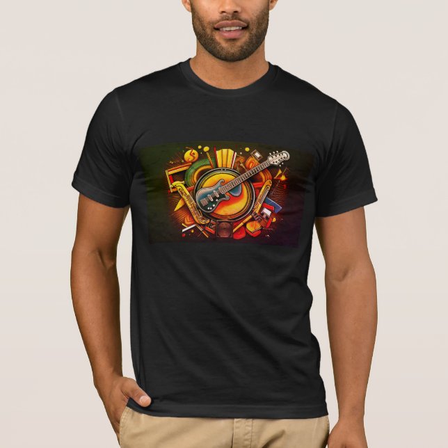 Camiseta RokcloneDesigns 2024 Art Intelligence Série Jazz (Frente)