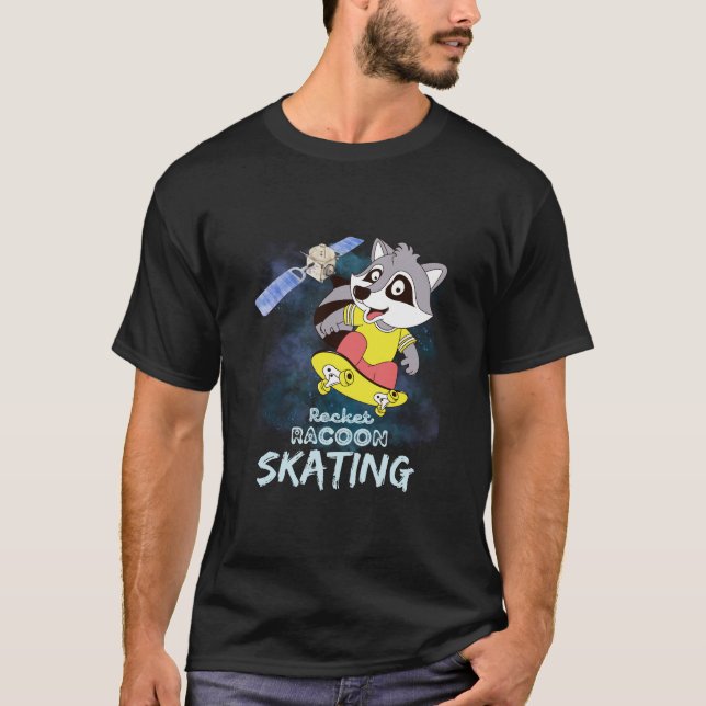 Camiseta Roket Racoon Skating (Frente)