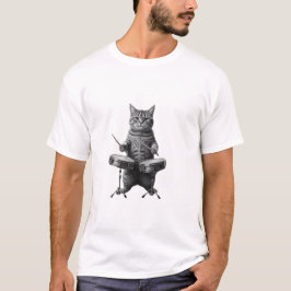 Camiseta Rokin black cat _ Funny cat Music Lover gift