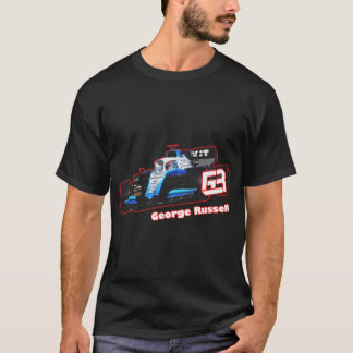 Camiseta ROKiT Williams que compete, George Russell, Robert