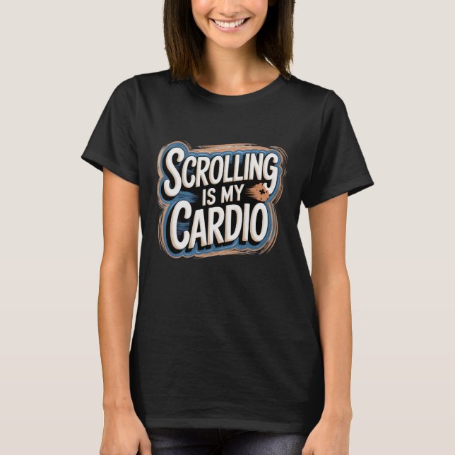 Camiseta Rolagem é Meu Cardio (Frente)