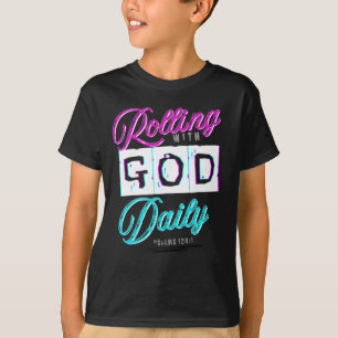 Camiseta Rolando com a Bíblia Diária de Deus Gratidão