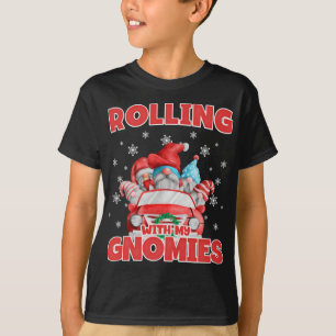 Camiseta Rolando Com Meus Gnomos Engraçados Em Cristo De Ca