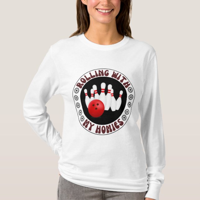 Camiseta Rolando com meus presentes para Boliches (Frente)