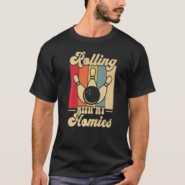 Camiseta Rolando com minha Boliche de casas campeão T (Frente)