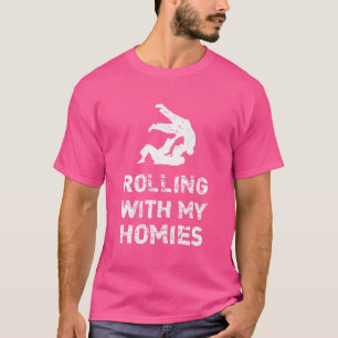 Camiseta Rolando Com Minhas Casas Engraçado Jiu Jitsu