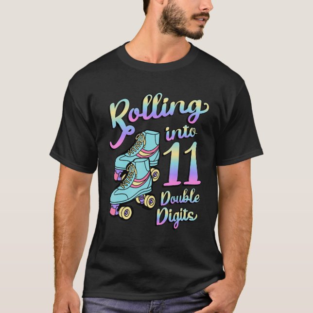 Camiseta Rolando Em 11 11 De Cilindros De Cilindros Duplos (Frente)