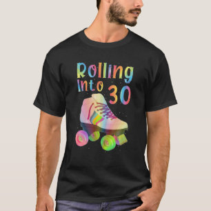 Camiseta Rolando em 30 cilindro de aniversário de 30 anos L