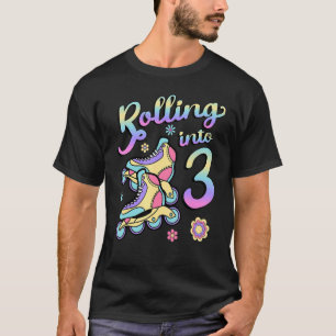 Camiseta Rolando Em 3 Patinadores De Cilindro Skates De Nas