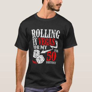 Camiseta Rolando em Las Vegas Festa de aniversário 50º Bday