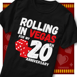 Camiseta Rolando Em Vegas Aniversário de 20 Anos Casal Engr