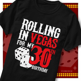Camiseta Rolando na Equipe da Festa de Dados de 30º Anivers