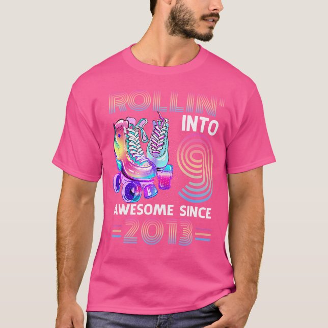 Camiseta Rolando no 9 Incrível 2013 Patinação Sobre Rodas 9 (Frente)