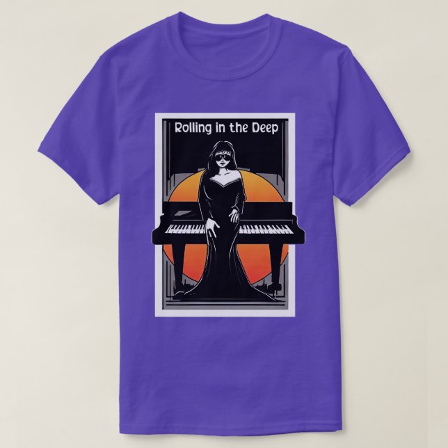 Camiseta Rolando no fundo (Frente do Design)