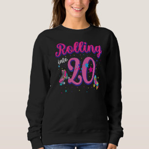 Camiseta Rolando Para 20 Birthday Girl Boy Roller Skate Bd
