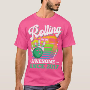Camiseta Rolando Para 7 Festa de aniversário De Boliche De