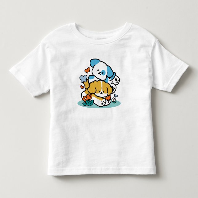 Camiseta Rolando Para Maio Como Pups Felizes - Cachorro Pri (Frente)