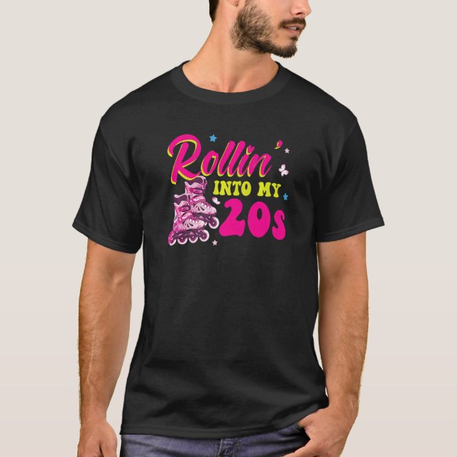 Camiseta Rolando para os meus 20 anos 20, Aniversário de Pa (Frente)