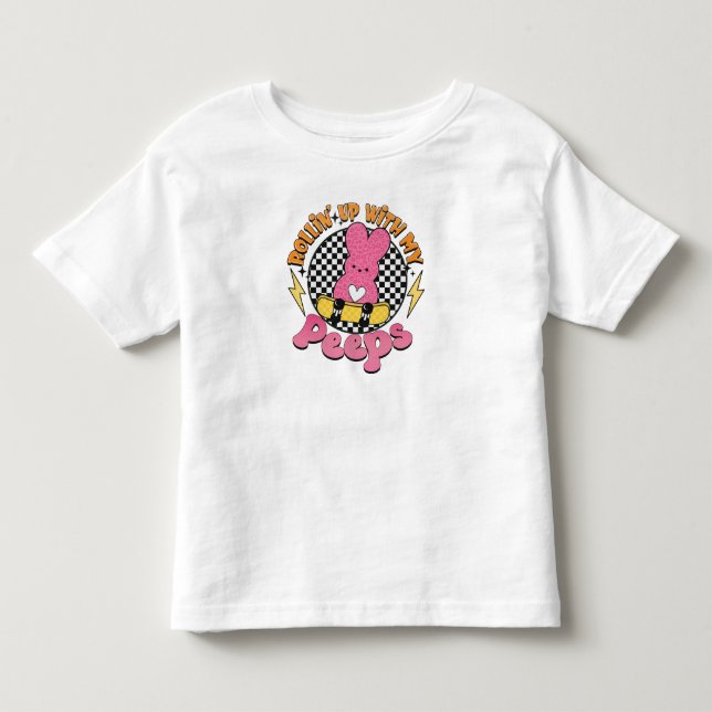 Camiseta Rolar Para Cima Com Meus Peeps (Frente)