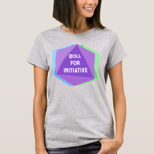 Camiseta Rolar para Dice de Iniciativa