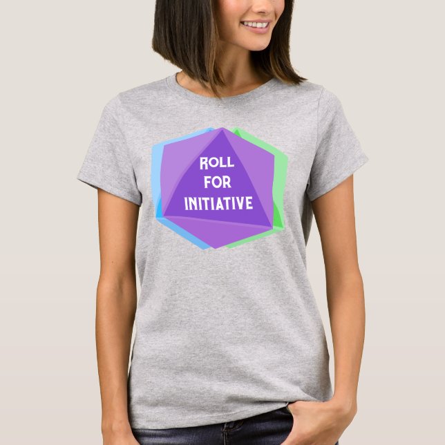 Camiseta Rolar para Dice de Iniciativa (Frente)