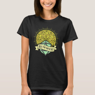 Camiseta Rolar Para Iniciativa Rpg Horrível Papel De Disco