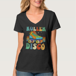Camiseta Roll de Skates do cilindro de disco Roll 70s 80s R
