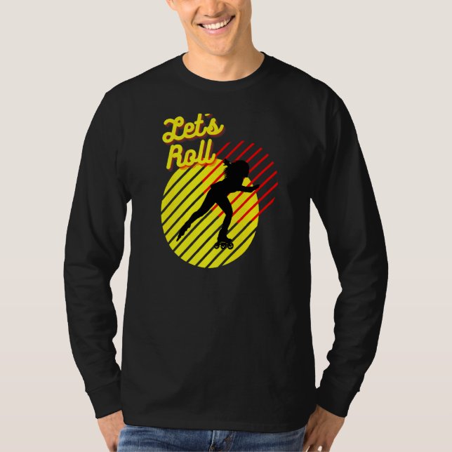 Camiseta Roll de Vamos do cilindro de retrotração Rapariga  (Frente)