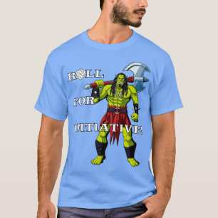 Camiseta Roll for Initiative Orc with Battleax