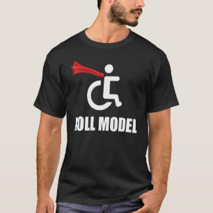 Camiseta Roll Model Hero Cape Funny Wheeladeira Pun Gift