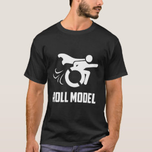Camiseta Roll Modelo Deficientes Cadeira de Rodas