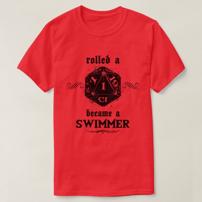 Camiseta Roll Swimmer (Frente do Design)
