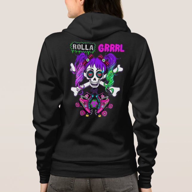 Camiseta Rolla Grrl Punk Rock Roller (Verso)