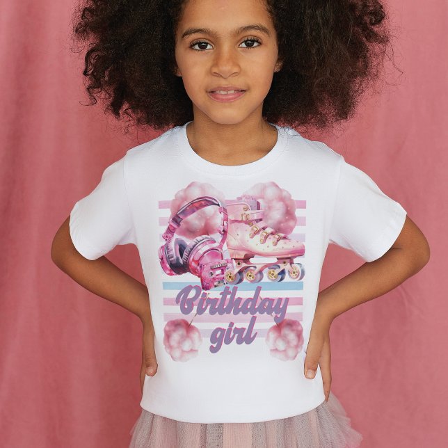 Camiseta Roller Blade Birthday Girl (Criador carregado)
