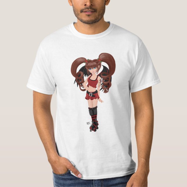 Camiseta Roller Derby Anime Fairy Skating (Frente)