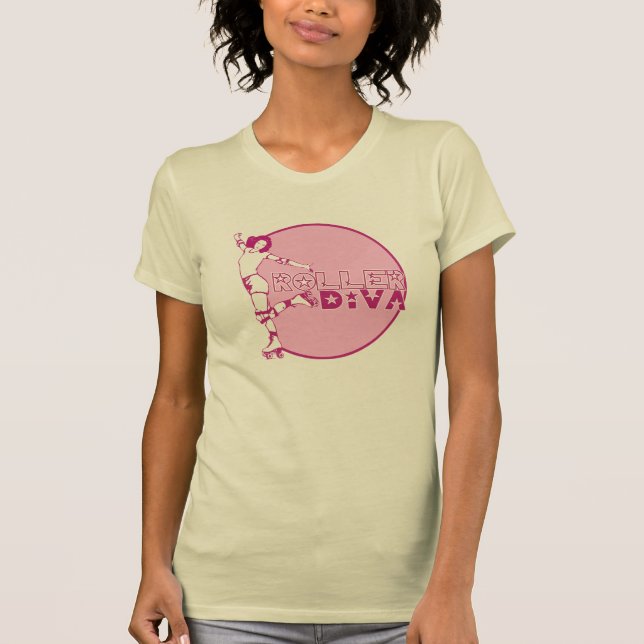 Camiseta Roller Diva anos 80 (Frente)