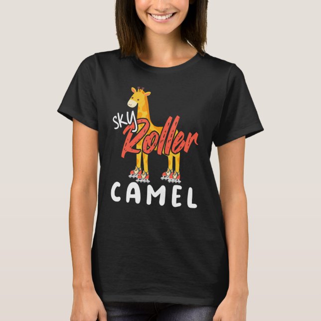 Camiseta Roller Giraffe Skater Wilderness Safari (Frente)