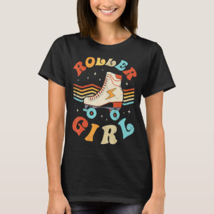Camiseta Roller Girl Skater Rtro Vintage 70s 80s