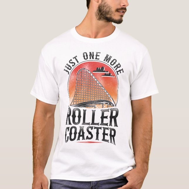 Camiseta Roller Porta copos Amusement Park Só Mais Um Rolan (Frente)