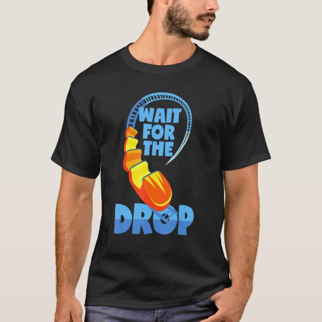 Camiseta Roller Porta copos Dizendo Looping Fairground Amus (Frente)