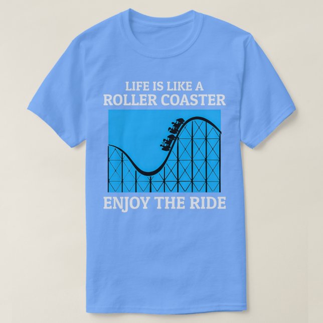 Camiseta Roller Porta copos Parque de Amusement Funny Dizen (Frente do Design)