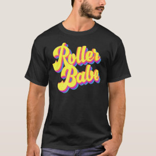 Camiseta Roller Skate Retroativo 70s Derby Skater Babe Roll