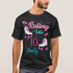 Camiseta Roller Skate Skating Custom Birthday MAtching T-Sh<br><div class="desc">Aproveite a celebração de aniversário da sua filha,  sobrinha,  afilhada,  neta com esta bela design. Para patinar amantes este é o tema perfeito para celebrar e combinar com amigos e familiares. Criar momentos inesquecíveis com skates sendo tema do partido</div>
