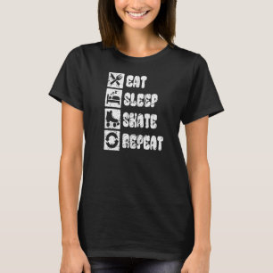 Camiseta Roller Skater Comer Skate do Sono Repetir Patater