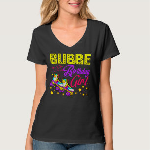 Camiseta Roller Skates Patinando Bubbe Da Rapariga De Anive