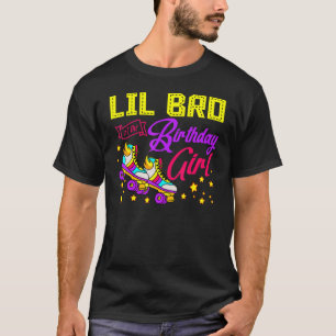 Camiseta Roller Skates Skating Lil Bro Da Rapariga De Anive