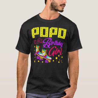 Camiseta Roller Skates Skating Popo da Birthday Girl Sk